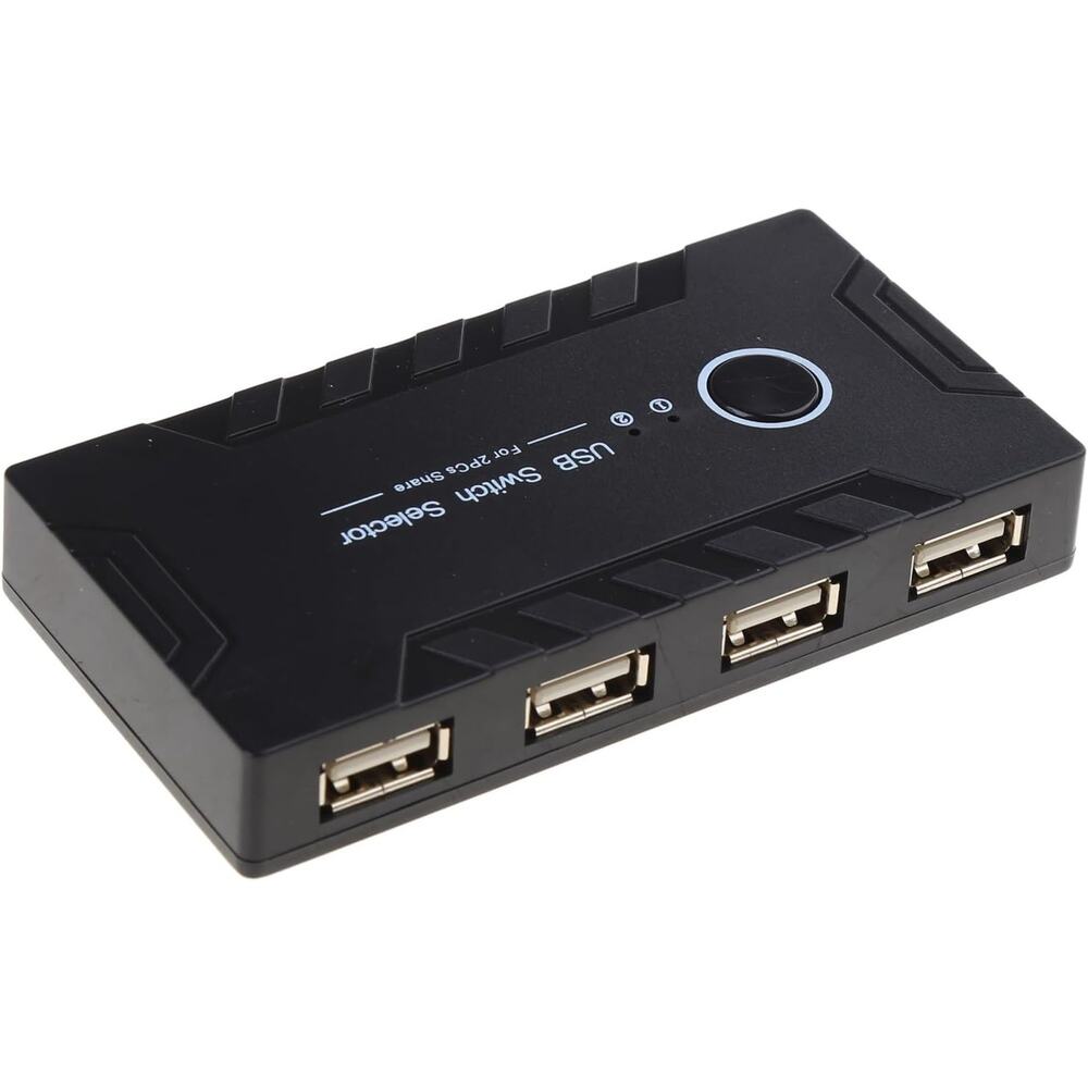 USB 2.0 Switcher Adapter 4 Ports USB Switcher Box for PCs Scanner Printer Button - Picture 6 of 6